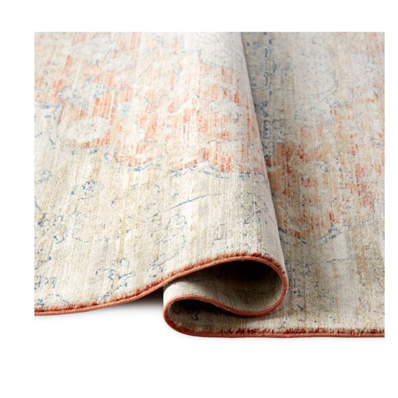 allen + roth Farren 5 X 7 (ft) Beige/Red Indoor Medallion Area Rug - Picture 1 of 7